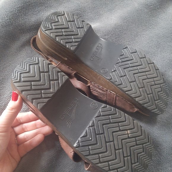 Dansko Brown Leather Sandals - Picture 4 of 6